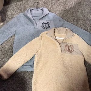 2 monogrammed Sherpa’s ...MKL